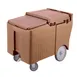 Cambro ICS175LB157 Plastic Mobile Ice Bin / Ice Caddy, 175 lb, Coffee Beige 1 image