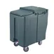 Cambro ICS175T191 Plastic Tall Mobile Ice Bin / Ice Caddy, 175 lb, Granite Gray 1 image