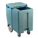 Cambro ICS175TB401 Plastic Tall Mobile Ice Bin / Ice Caddy, 175 lb, Slate Blue 1 image