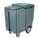 Cambro ICS200TB401 Plastic Tall Mobile Ice Bin / Ice Caddy, 200 lb, Slate Blue 1 image