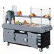 Cambro KVC854186 CamKiosk Polyethylene Navy Blue Vending Cart w/ 4 Pan Wells 2 image