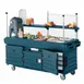 Cambro KVC854186 CamKiosk Polyethylene Navy Blue Vending Cart w/ 4 Pan Wells 3 image