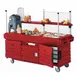 Cambro KVC854186 CamKiosk Polyethylene Navy Blue Vending Cart w/ 4 Pan Wells 4 image
