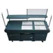 Cambro KVC854192 CamKiosk Polyethylene Granite Green Vending Cart w/ 4 Pan Wells 1 image
