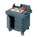 Cambro KWS40191 Mobile Modular CamKiosk® Counter/Work Station, Granite Gray, Enclosed Base w/ Storage 1 image