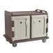 Cambro MDC1418S20194 Granite Sand 20 Tray Insulated Meal Delivery Cart w/ 2 Compartments 1 image