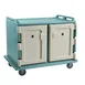 Cambro MDC1418S20401 Slate Blue 20 Tray Insulated Meal Delivery Cart w/ 2 Compartments 1 image