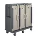 Cambro MDC1520T30191 Granite Gray 30 Tray Meal Delivery Cart w/ 3 Compartments 1 image