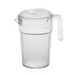 Cambro PC34CW135 Camwear® Pitcher, 34 Oz., 6-2/3" Dia. X 7-1/2"H (With Lid), 3-Position Lid 1 image