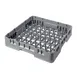 Cambro PR59314151 Camrack 5 x 9 Peg Rack, Full Size, Gray, NSF, 10" Deep Dish Plates, Smooth Sides, Round Corners 1 image