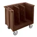 Cambro TDC30131 Adjustable Dish Cart, 23.25"W x 38.875"L, 500 lbs, Polyethylene, Dark Brown, NSF 1 image