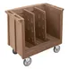 Cambro TDC30157 Adjustable Dish Cart, 23.25"W x 38.875"L, 500 lbs, Polyethylene, Granite Green 1 image