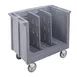 Cambro TDC30191 Adjustable Dish Cart, 23.25"W x 38.875"L, 500 lbs, Granite Gray, Polyethylene 1 image
