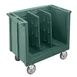 Cambro TDC30192 Adjustable Dish Cart, 23.25"W x 38.875"L, Granite Green, Polyethylene, 500 lbs, NSF 1 image