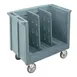 Cambro TDC30401 Slate Blue Polyethylene Dish Dolly Cart, 23.25"W x 38.875"L, 500 lbs Capacity 1 image