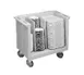 Cambro TDC30615 Charcoal Gray Polyethylene Dish Cart, 23.25"W x 38.875"L, 500 lbs Capacity, Adjustable Dividers 1 image