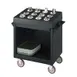Cambro TDCR12110 Black Dish Cart & Cutlery Rack w/ Vinyl Cover, (12) Compartments 1 image