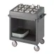 Cambro TDCR12191 Granite Gray Dish Cart & Cutlery Rack w/ Vinyl Cover, (12) Compartments 1 image