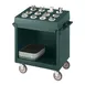 Cambro TDCR12192 Granite Green Dish Cart & Cutlery Rack w/ Vinyl Cover, (12) Compartments 1 image