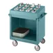 Cambro TDCR12401 Slate Blue Dish Cart & Cutlery Rack w/ Vinyl Cover, (12) Compartments 1 image