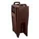 Cambro UC500131 Camtainer 5‑1/4‑Gal Dispenser Brown Plastic, 11.8"W x 16.8"D x 26.6"H, NSF 1 image
