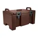 Cambro UPC100131 Ultra Pan Carriers® Top Loading 8" Deep Insulated Food Pan Carrier - Dark Brown 1 image