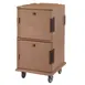 Cambro UPC1600SP157 Ultra Camcart® Insulated Food Pan Carrier w/ 24 Full Size Pans, Coffee Beige  1 image