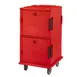 Cambro UPC1600SP158 Ultra Camcart® Insulated Food Pan Carrier w/ 24 Full Size Pans, Hot Red 1 image