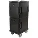 Cambro UPC800110 Ultra Camcart® Front Loading Black Insulated Food Pan Carrier  1 image