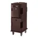 Cambro UPCHT800131 "Full Height" 1-Section Heated Holding Cabinet, Solid Door, 12x 1/1 Pans Capacity, Polyethylene, Dark Brown 1 image