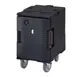 Cambro UPCHW400110 1-Section Heated Holding Cabinet, Solid Door, 18-1/8"W x 31-1/4"H, Polyethylene, Black, Mobile 1 image