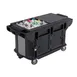 Cambro VBRUT5110 Versa Food Bar™ Work Table, Black, 5 ft. unit, (4) Pan 1 image