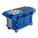 Cambro VBRUT6186 Versa Food Bar™ Work Table, Navy Blue, 6 ft. unit, (5) Pan 1 image