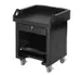 Cambro VCS519 Versa Cash Register Cart, 32L x 32.25W x 43H, Kentucky Green, Lockable Center Drawer, Adjustable Shelf, Polyethylene Construction 1 image