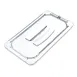Carlisle 10270U07 StorPlus Handled Lid, 1/3 Size, Clear Polycarbonate, Textured Non‑Slip, USA 1 image