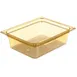 Carlisle 10421B13 StorPlus 5.5‑qt Hot Food Pan, 1/2 Size, Amber, PEF, Non‑Slip, Dishwasher Safe 1 image