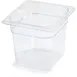 Carlisle 3068507 StorPlus Food Pan 1/6 Size 2.5 Qt Polycarbonate Clear -40 to 212°F Dishwasher Safe 1 image