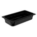 Carlisle 3086003 - StorPlus High Heat 2.4‑Qt Black Food Pan, 1/3 Size, 2-1/2" Deep, Stackable 1 image