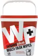 Carlisle 38030 Wipesplus®Multi-Task Buckets, Square, with Lid, Red Lids 1 image