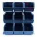 Carlisle 381109LG Condiment Packet Rack, 18×12×19", Black, 9 3½-Qt Bins, Countertop, Card Holder 1 image