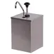 Carlisle 386010 Condiment Pump Dispenser, Counter 7-1/4", Holds 1 Gallon Jar, 18/8 Pump, 1.25oz 1 image
