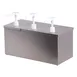 Carlisle 38623IB Topping Dispenser, 15-7/8" L x 7-3/8" W x 11" H, 3 Pumps, 2-Qt Cups, Stainless 18/8 1 image
