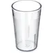 Carlisle 5501-8107 Stackable Tumbler, 5 Oz, Clear, Textured, SAN, BPA Free, NSF, Made in USA - 6/Pack 1 image