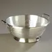 Carlisle 60280 16‑Qt. Aluminum Colander, 16‑1/2" Dia. x 7‑1/8" Deep, Satin, Loop Handles 1 image