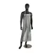 Carlisle 614DVA Dishwasher Apron, 36" x 43", No Pockets, Braided Ties, 12 mil Vinyl, Clear 1 image