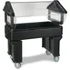 Carlisle 660503 45"  "Six Star" Open Base Portable Food Bar, Black, 4 ft. Unit, (3) Pan 1 image