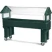 Carlisle 660608 72"  "Six Star" Open Base Portable Food Bar, Green, 6 ft. Unit, (5) Pan 1 image