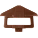Carlisle 668401 Carlisle - Six Star™ Sneeze Guard Post, Brown 1 image