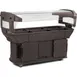Carlisle 771101 93"  Maximizer Portable Food Bar, Brown, 6 ft. Unit,  (6) Pan 1 image