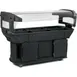 Carlisle 771103 93"  Maximizer Portable Food Bar, Black, 6 ft. Unit,  (6) Pan 1 image
